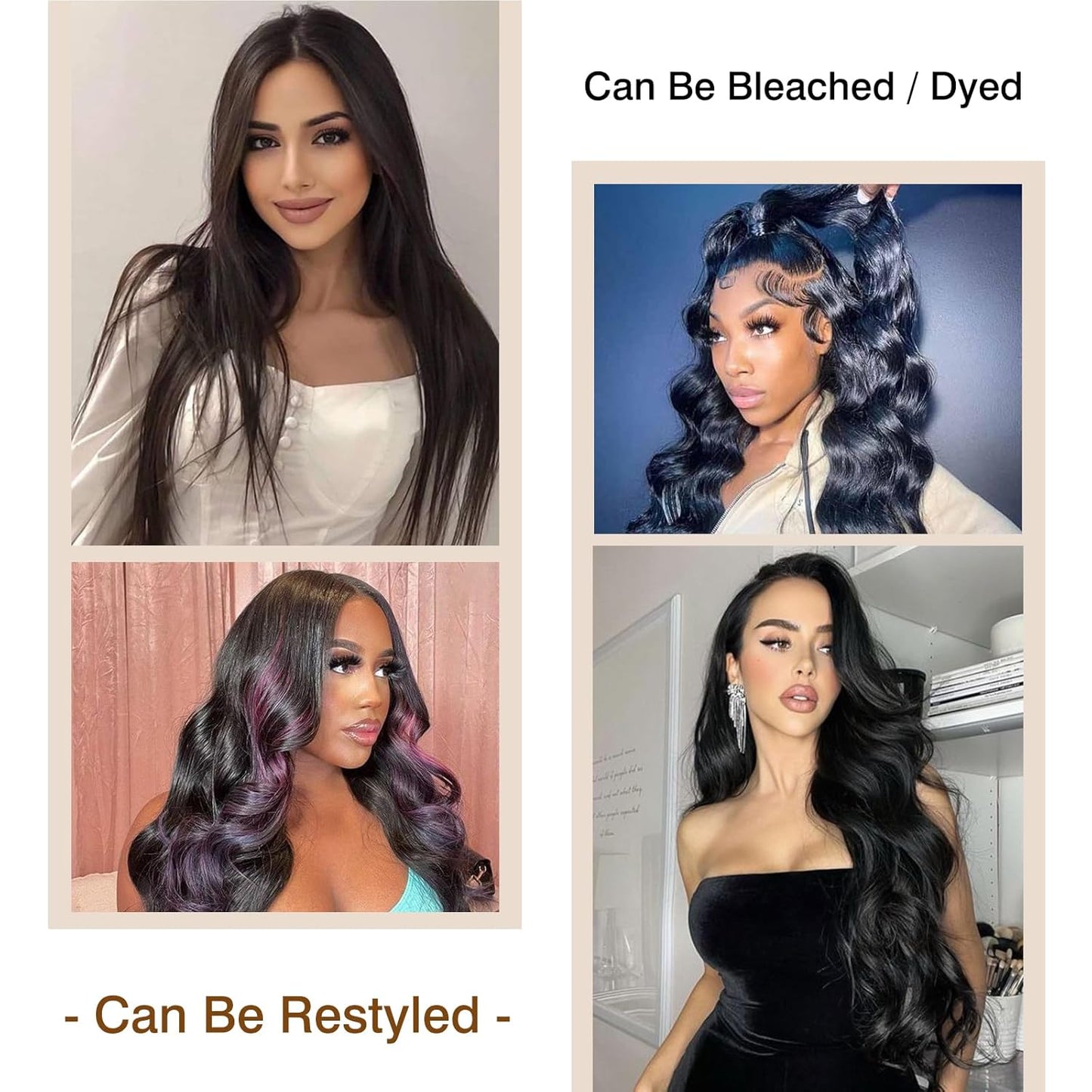 13X4 Lace Front Wigs Human Hair 28 Inch 180% Density Body Wave Pre Plucked HD Transparent Lace Frontal Wigs Baby Hair