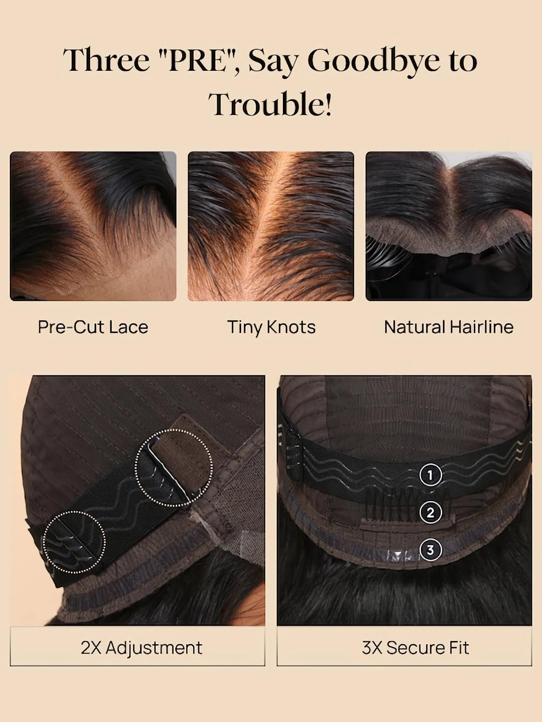 12A Bye Bye Knots Glueless Wig Kinky Curly 7X5 Pre Cut Lace Front Wigs Invisible Knots Virgin Human Hair HD Lace Frontal Pre Bleached Wig 180% Density 26 Inch