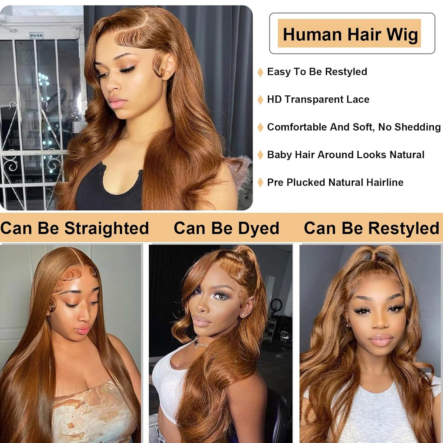 26 Inch Body Wave Lace Front Wig Human Hair 5X5 HD Lace Front Curly Human Hair Wig Pre Plucked Brazilian 180 Density Glueless Frontal Wigs for Black Women