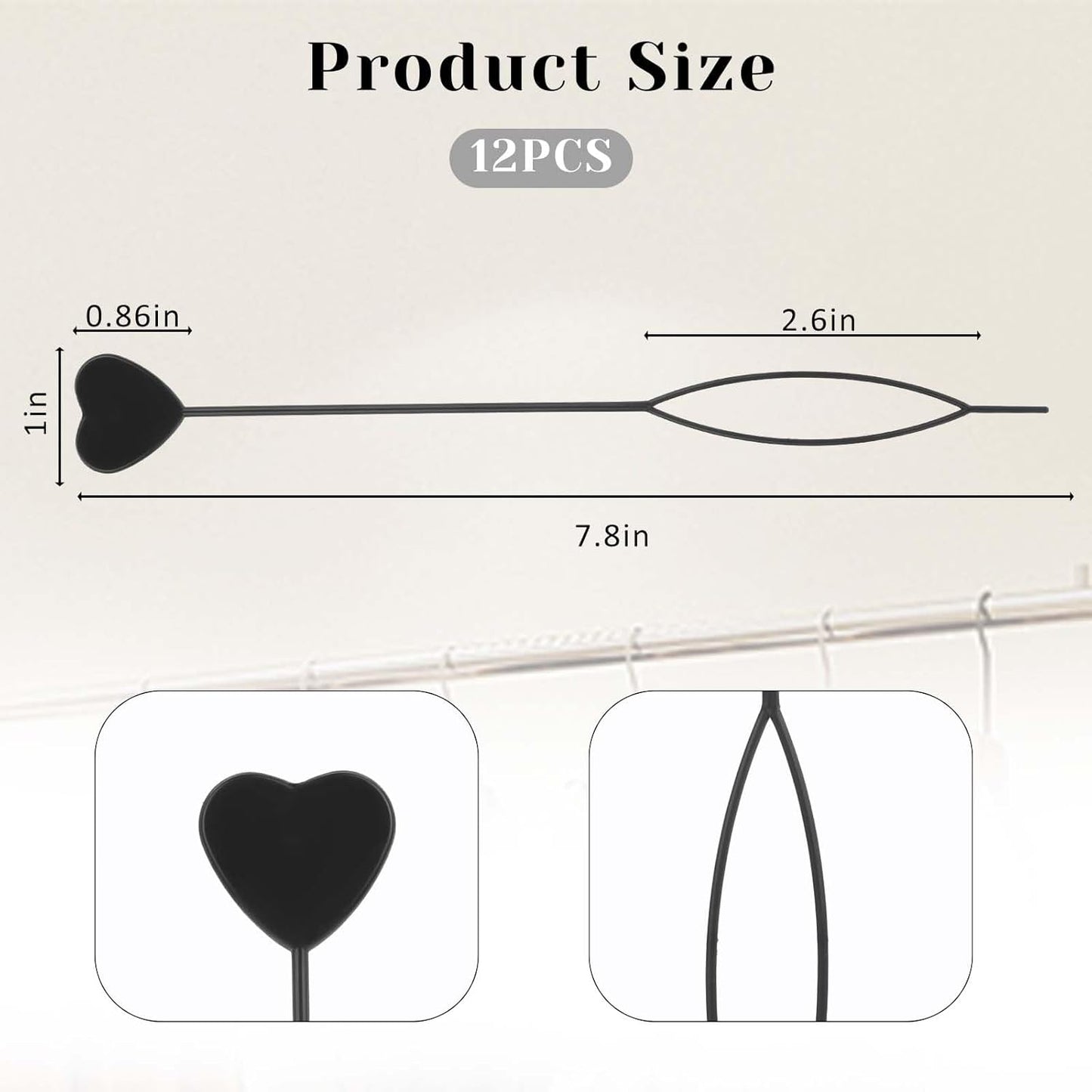 12PCS Hair Beader Tool for Hair Braids, Loading Beads on Hair Braids Beader Tool Quick Automatic Beads Loader Black Hair Bead Maker Threading Applicator Set for Hair Tail Ponytail Styling Maker