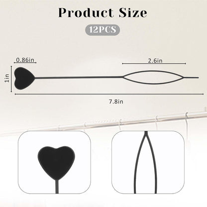 12PCS Hair Beader Tool for Hair Braids, Loading Beads on Hair Braids Beader Tool Quick Automatic Beads Loader Black Hair Bead Maker Threading Applicator Set for Hair Tail Ponytail Styling Maker