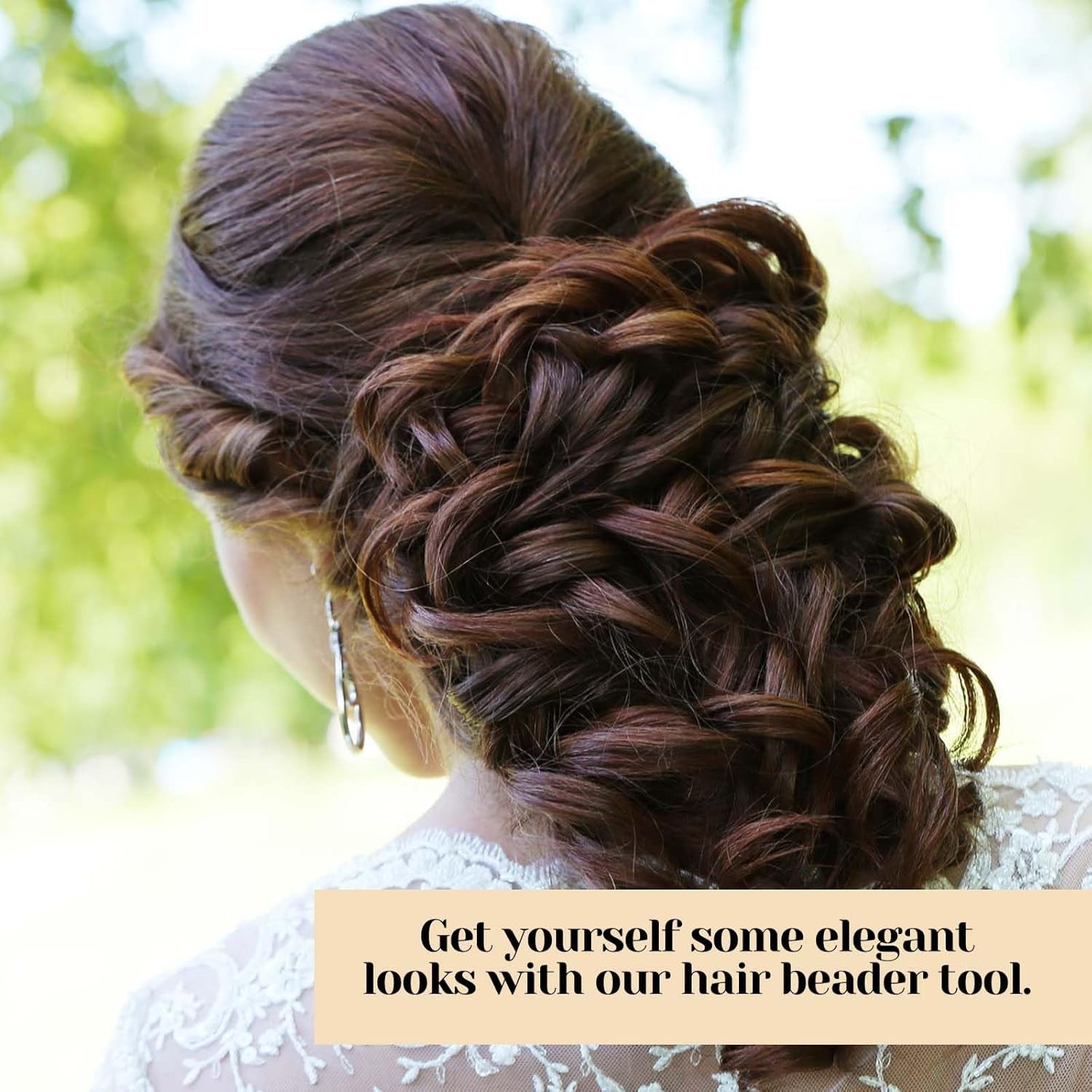 12PCS Hair Beader Tool for Hair Braids, Loading Beads on Hair Braids Beader Tool Quick Automatic Beads Loader Black Hair Bead Maker Threading Applicator Set for Hair Tail Ponytail Styling Maker