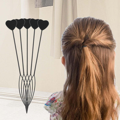 12PCS Hair Beader Tool for Hair Braids, Loading Beads on Hair Braids Beader Tool Quick Automatic Beads Loader Black Hair Bead Maker Threading Applicator Set for Hair Tail Ponytail Styling Maker