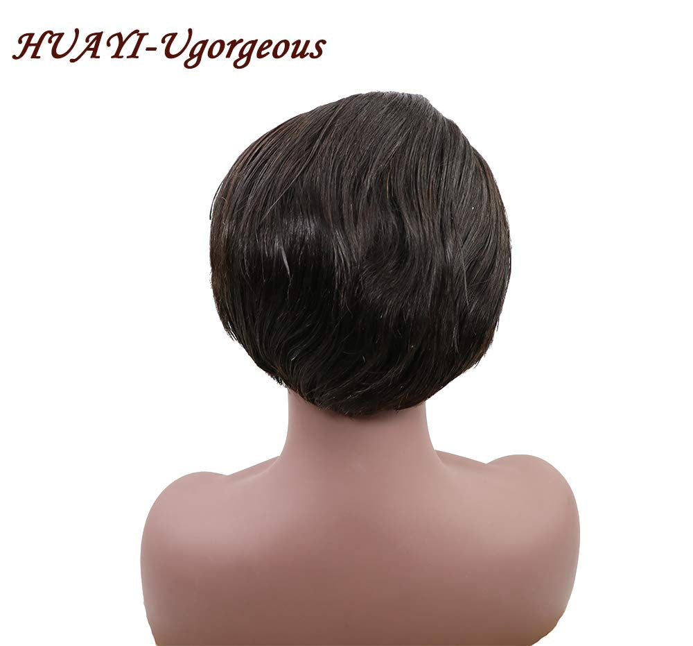 2024 Fashion Short 13X6 Front Lace Wigs Natural Black Short Wigs Top 10A Quality Human Hair Wigs Short Cut for Black Women