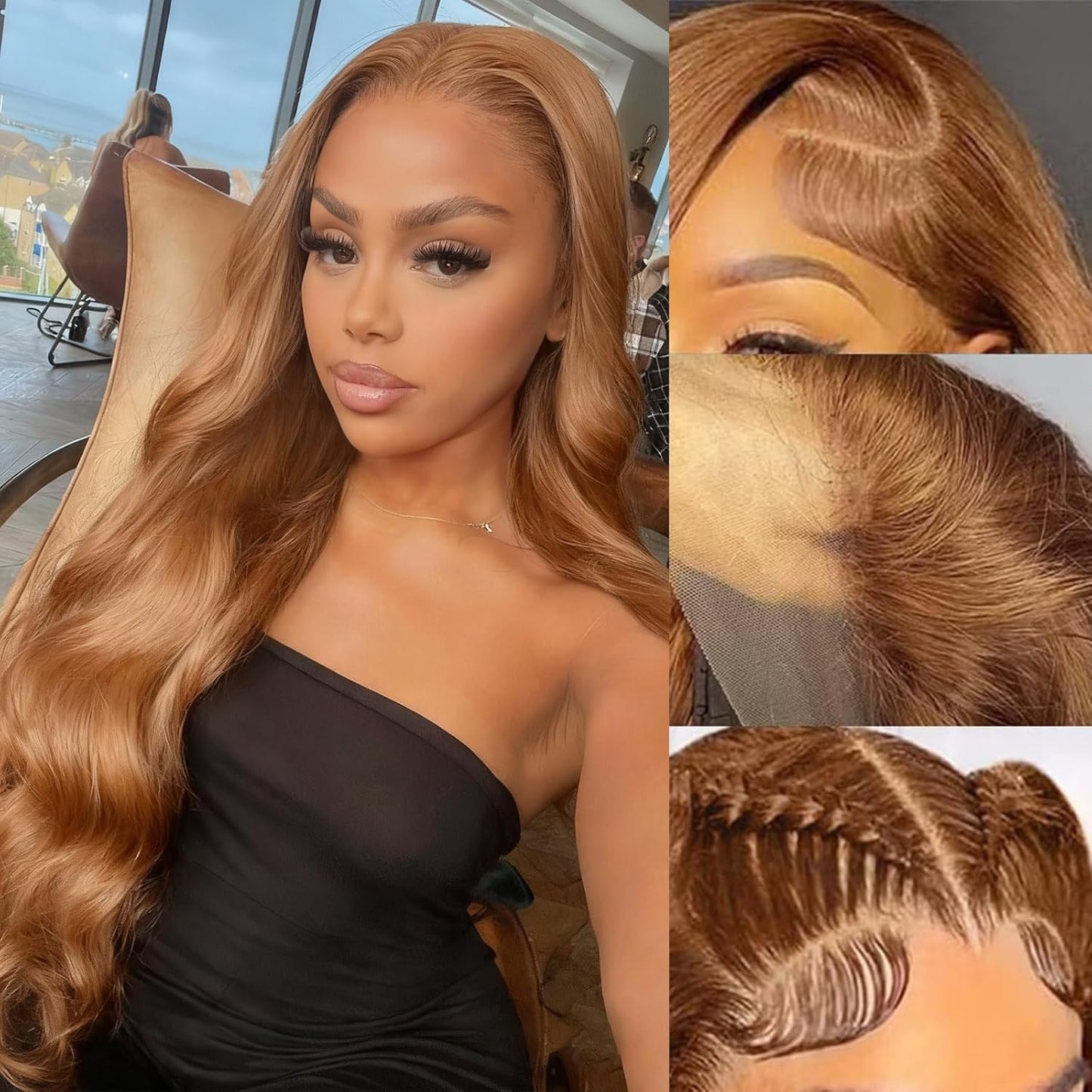 26 Inch Body Wave Lace Front Wig Human Hair 5X5 HD Lace Front Curly Human Hair Wig Pre Plucked Brazilian 180 Density Glueless Frontal Wigs for Black Women