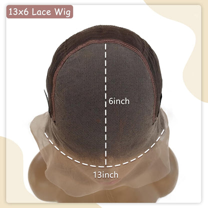 13X6 HD Transparent Lace Front Wigs 22 Inch Straight Lace Front Wigs Human Hair Pre Plucked Medium Brown to Medium Auburn Glueless Wigs Unprocessed Brazilian Virgin Human Hair with Baby Hair